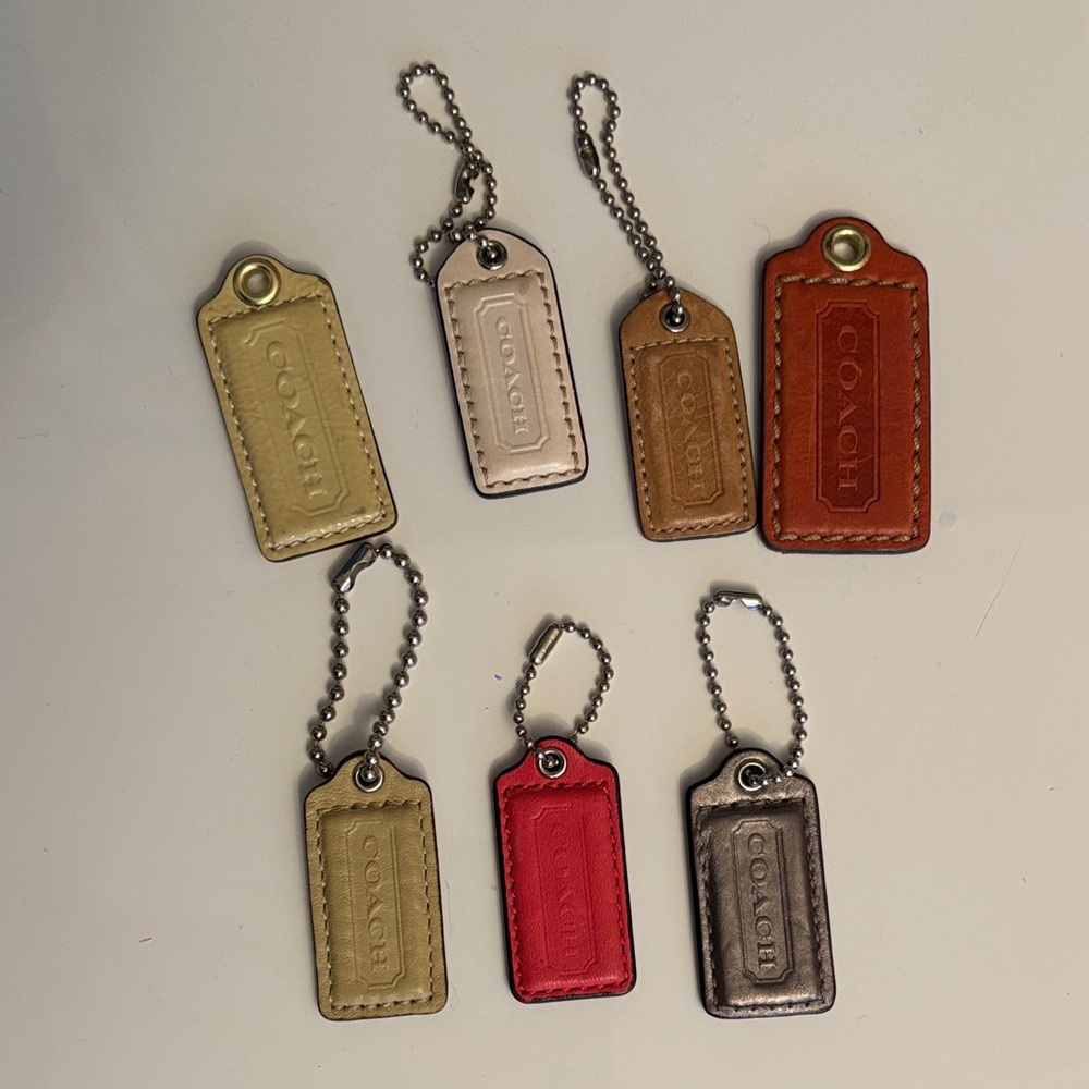 Coach Multicolor Leather Hangtag Bundle